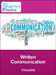 Written Communications Checklist