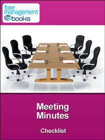 Meeting Minutes Tasks Checklist