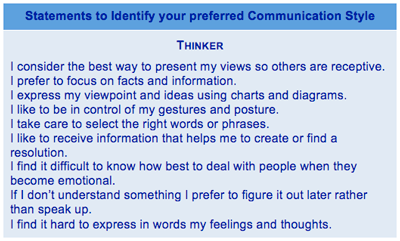 Thinker communication