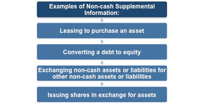 Examples of non-cash supplemental information