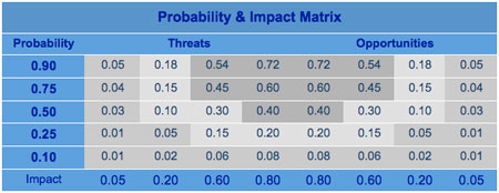 11.3.2.2 Probability and Impact Matrix